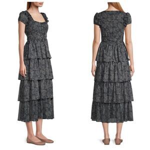 Revolve brand Likely Moss layered Maxi dress size 6 NWT